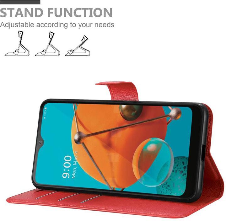 Actual product image Cadorabo Book with stand function cover (LG KQ51)