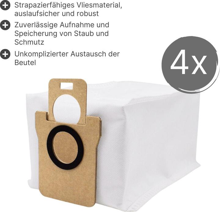 Image du produit Hermex Sacs à poussière alternatifs pour Xiaomi X10 X10+ (4 x)