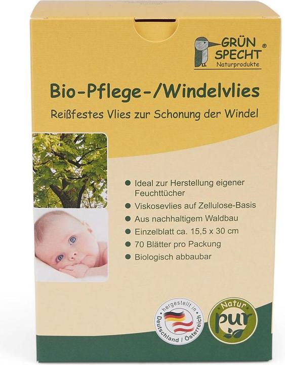 Produktbild Grünspecht Pflege und Windelvlies (One Size, 70 Stück)