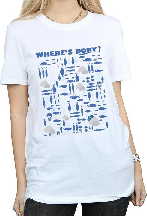 Immagine prodotto Disney Finding Dory Where's Dory? Maglietta Ampia Donna (L)