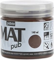 Actual product image Pebeo Acrylic Mat Pub (Burnt umber, 140 ml)