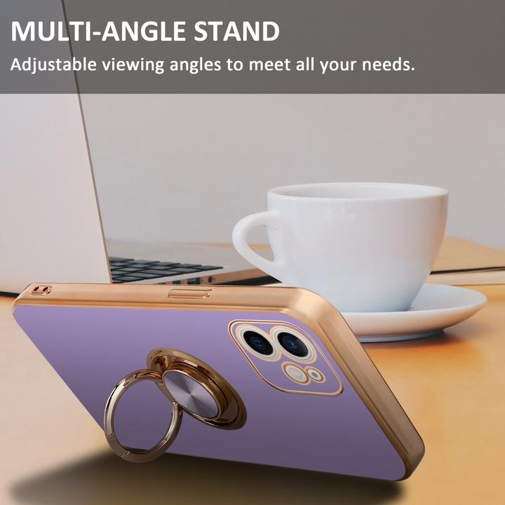 Image du produit Cadorabo Étui pour Apple iPhone 12 en TPU avec protection pour appareil photo et anneau LM089 Style (Apple iPhone 12)