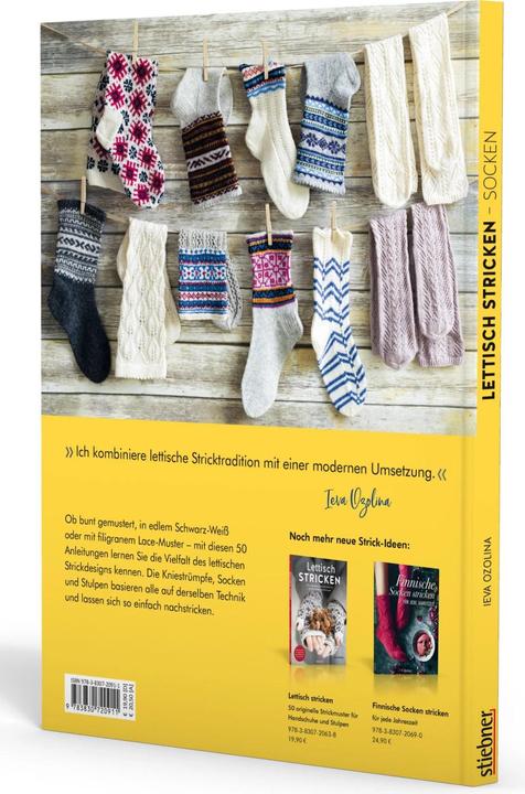 Actual product image Lettisch stricken: Socken. 50 Strickmuster für Kniestrümpfe, Socken und Stulpen. Einfache (German, Ieva Ozolina, 2020)