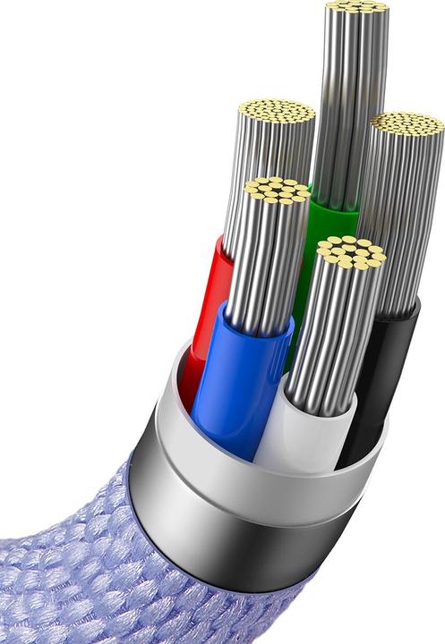 Produktbild Baseus Crystal Shine Series Fast Charging Data Cable Type-C to iP 20W 1.2m Purple (1.20 m, USB 2.0)