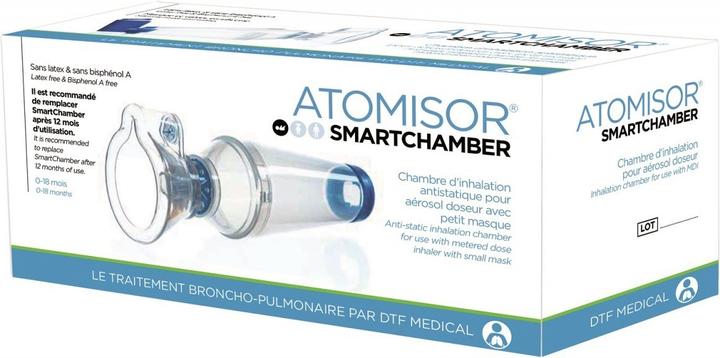 Oscimed Sa Inhalationskammer für Dosieraerosole mit kleiner Kindermaske 0-18 Monate