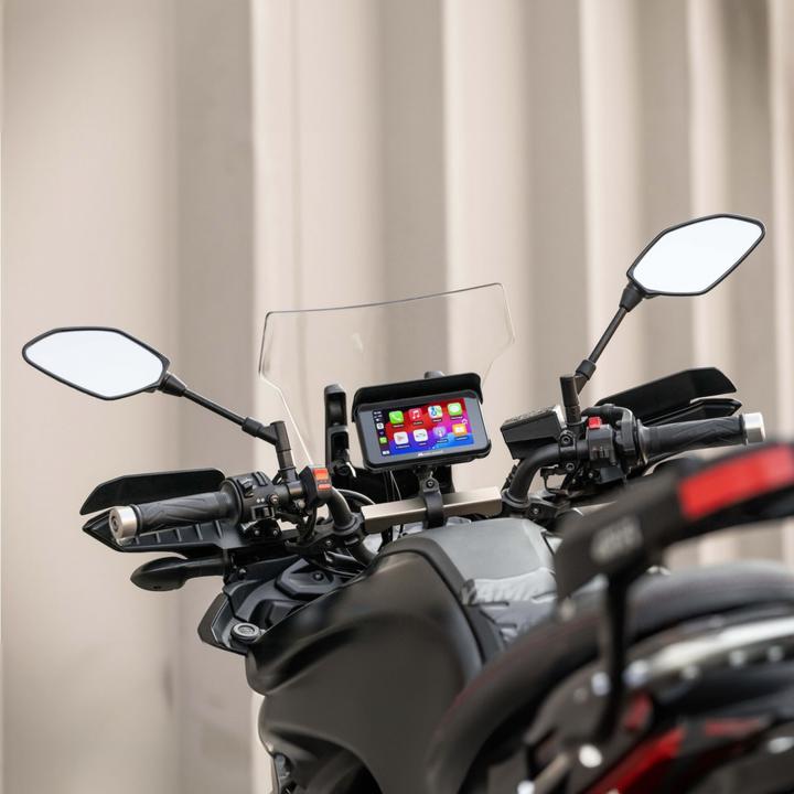 Actual product image Albrecht Midland BikePlay Guardian motorbike multimedia system