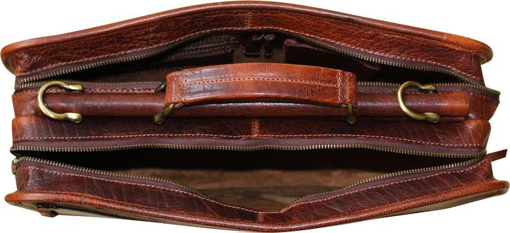 Actual product image Only-Bags.Store Genuine Leather Briefcase, Laptop Bag, Office Shoulder Bag, Messenger Bag, Christmas Gift (15.50")