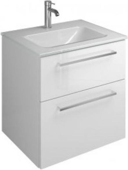 Produktbild burgbad Eqio Glas-Waschtisch inklusive Waschtischunterschrank, Breite 620 mm