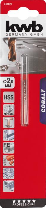 Produktbild kwb COBALT Spiralbohrer 2.0 mm (2 mm)