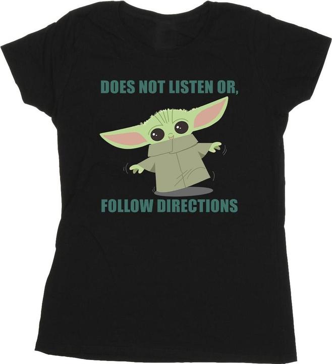 Image du produit Star Wars - T-shirt THE MANDALORIAN GROGU DOES NOT LISTEN - Femme (XL)
