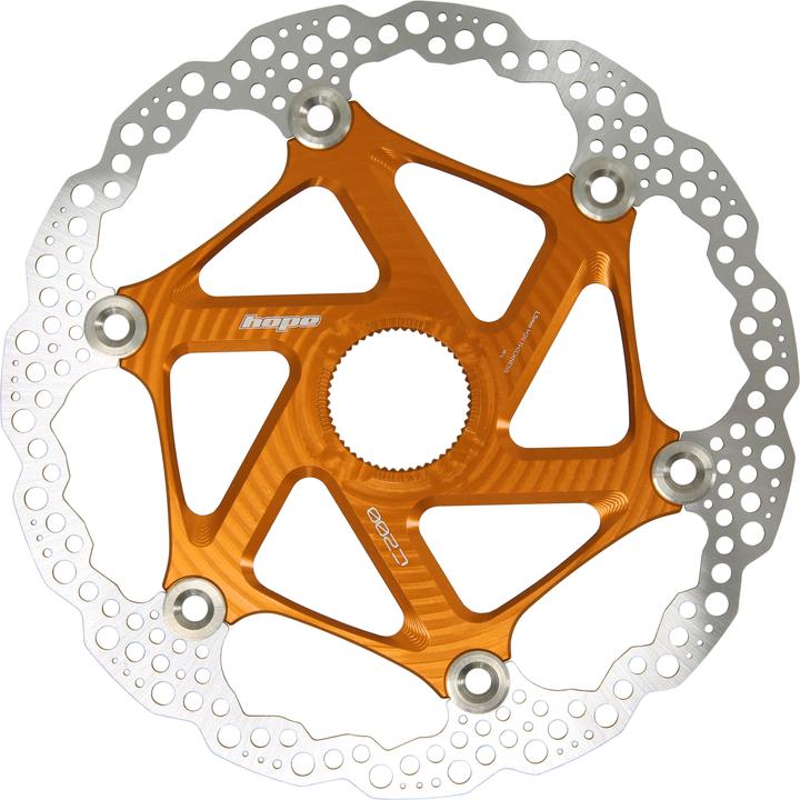 Hope Floating Disc Brake Disc - Centre Lock - orange
