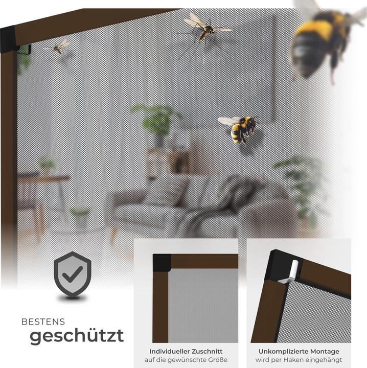 Image du produit tectake Moustiquaire pour fenêtre (100 x 120 cm)