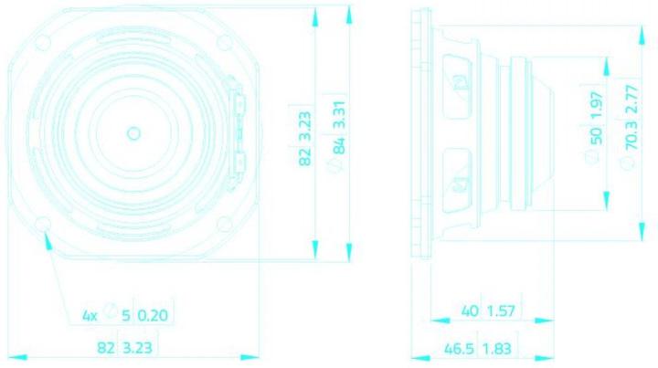 Immagine prodotto Lavoce FSN030.72 Altoparlante full range da 3", neodimio, cestello in acciaio (1 pz.)