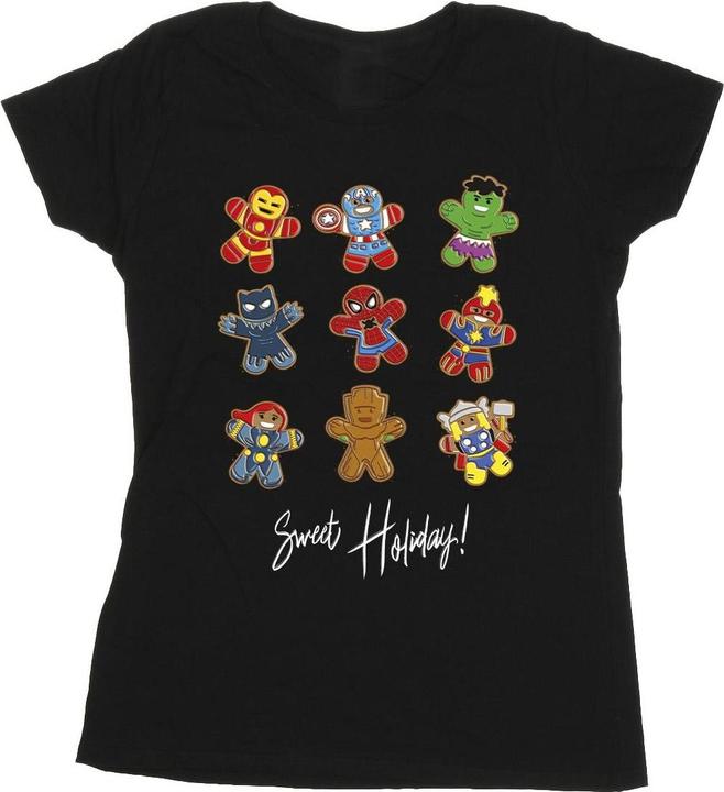 Actual product image Womens/Ladies Gingerbread Avengers Cotton T-Shirt (L)