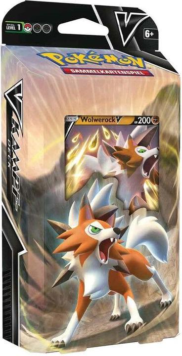 Actual product image Pokémon Pokemon Mazzo Lotta V Lycanroc-V / Corvinight-V (Italian, Booster display)
