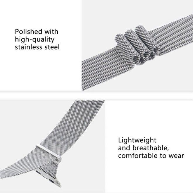 Actual product image MU Classic Milanese Series metal bracelet (38 mm, 40 mm, 41 mm, Metal)