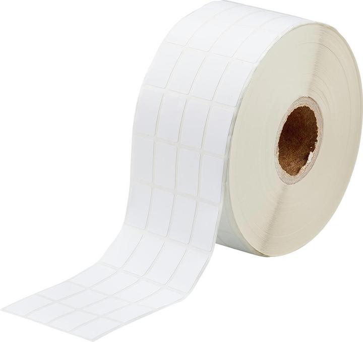 Actual product image Brady BPT-618-499, nylon fabric, white, matt, 22.86 x 38.10 mm, permanent, 3-lane (3000 E.)