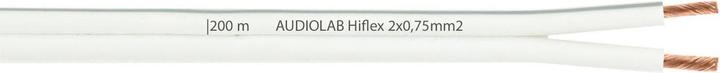 Actual product image Audioraq AUDIOLAB Hiflex LS cable, 2x0.75mm² white (200 m, 0.75 mm²)
