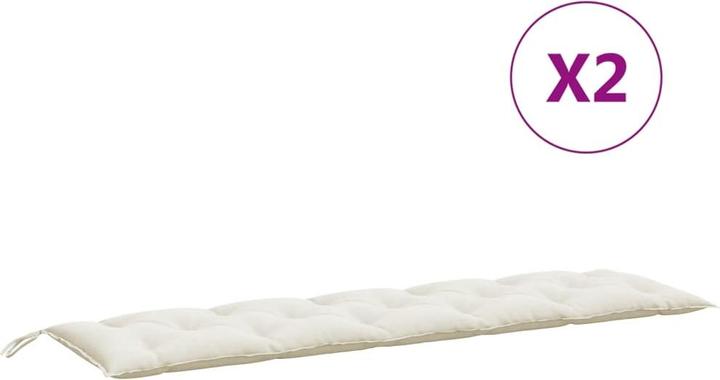 Immagine prodotto VidaXL Cuscini per panca da giardino 2 pezzi in tessuto (180 x 50 x 7 cm)