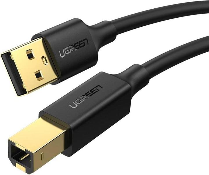 Productafbeelding Ugreen US135 USB 2.0 AB printerkabel 5m - zwart (5 m, USB 2.0)