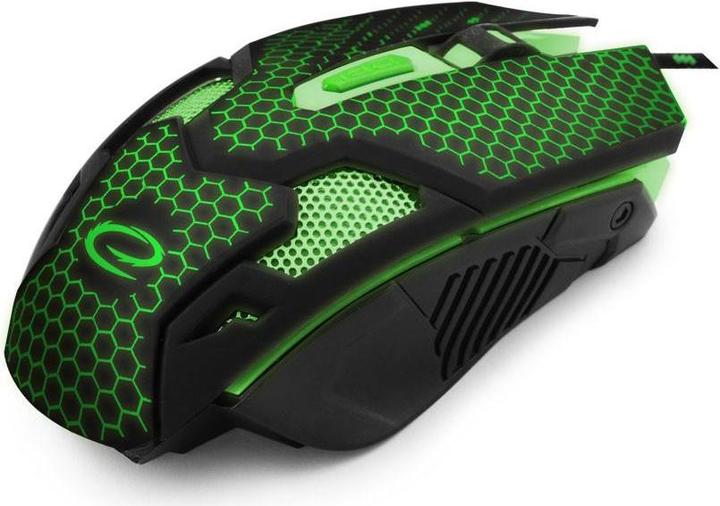 Actual product image Esperanza Gaming mouse MX207 Cobra EGM207G Green (Cable)
