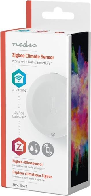 Produktbild Nedis Smart Klimasensor ZBSC10WT | Zigbee 3.0 | Batteriebetrieben | Android™ / IOS | Weiss