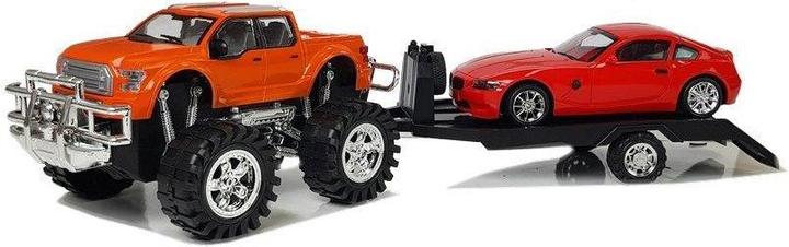 Actual product image Lean Toys Car set "Monster Truck" orange tractor 58 cm