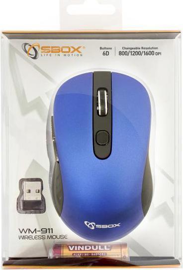 Actual product image Sbox mouse (WM-911) (Wireless)