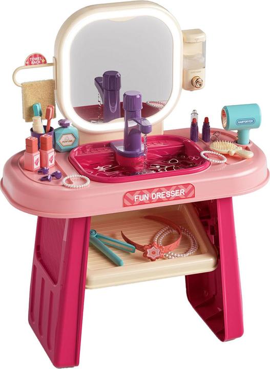 Actual product image Pink dressing table with accessories