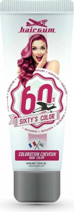 Actual product image Hairgum SIXTY'S COLOR hair colour #aubergine 60 ml (Aubergine)
