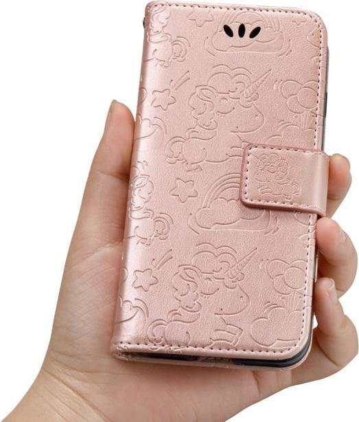Produktbild MU Style Magnetische Lederhülle mit Einhorn Muster (Samsung Galaxy A8 (2018))