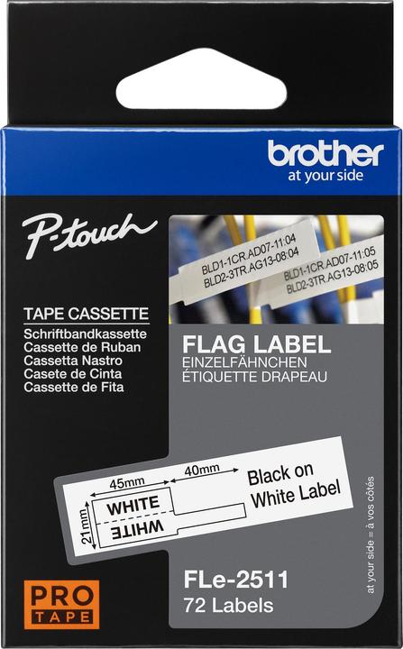 Actual product image Brother P-Touch (3 cm, White)