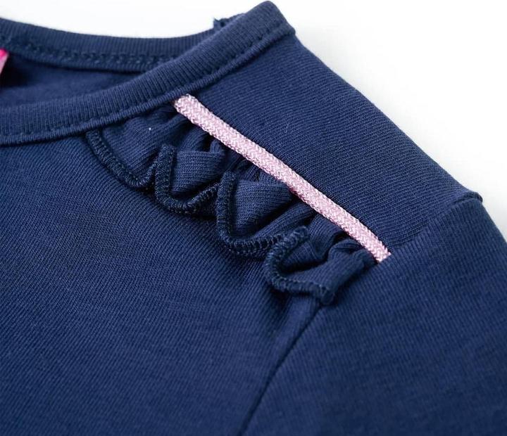 Produktbild VidaXL Kinder-Langarmshirt Marineblau 116,Material: 95 % Baumwolle (116)