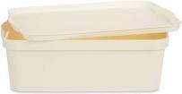 Immagine prodotto Kipit cassetta di plastica con coperchio 14l crema (14 l)