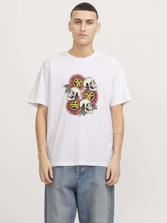 Actual product image Jack & Jones Joranatomy Skull Tee Ss Crew Neck Ln (XXL)