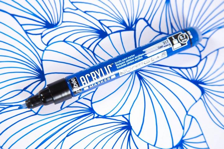 Actual product image Pebeo Acrylic Marker Extra Fine 0,7mm Tip (White, 0.70 mm)