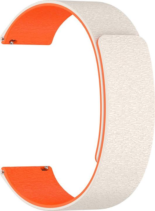 Immagine prodotto Techsuit - Watchband 18mm (W074) - Huawei Watch GT 4 41mm - Beige / Orange (Silicone)