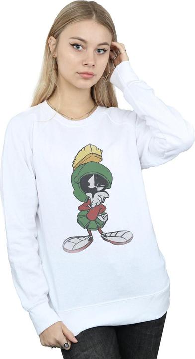 Actual product image Looney Tunes Womens/Ladies Marvin The Martian Pose Heather Sweatshirt (S)
