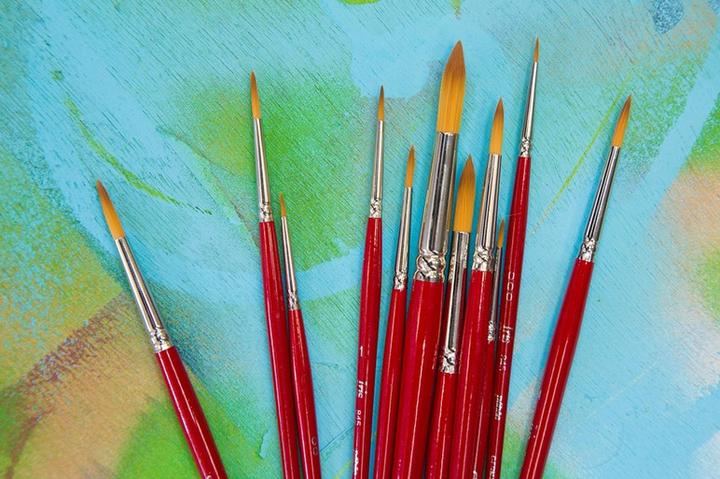 Pebeo Iris Brush Yellow Polyamide Round N°0