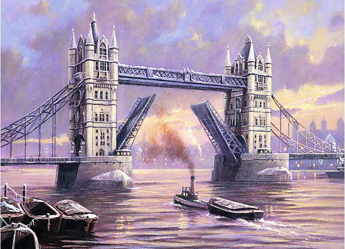 Actual product image Royal & Langnickel Painting by Numbers "Tower Bridge", 30 x 40 cm