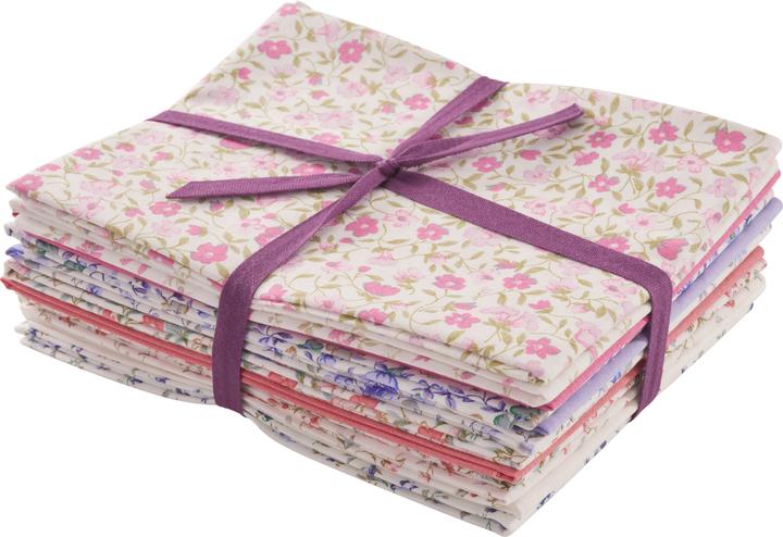 Produktbild Westfalenstoffe Stoffpaket "Mille Fleurs", 12 Stoffe à 48 x 48 cm