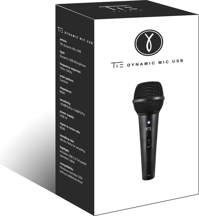 Actual product image TIE Dynamic Mic USB
