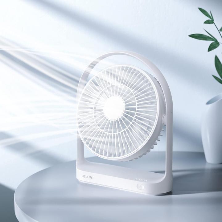 Image du produit Jisulife Tischventilator FA19 USB, leise, wiederaufladbar, 4 Modi (30 dB)