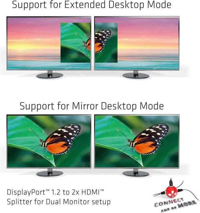 Actual product image Club 3D Multi Streaming Transport Hub DP -2xHDMI (HDMI, 20 cm)
