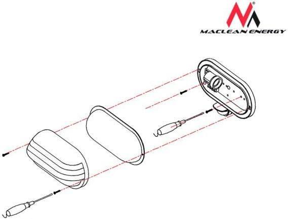 Productafbeelding Maclean MCE33 wandlamp voor buiten met PIR en schemersensor (60 lm, E27, IP44)