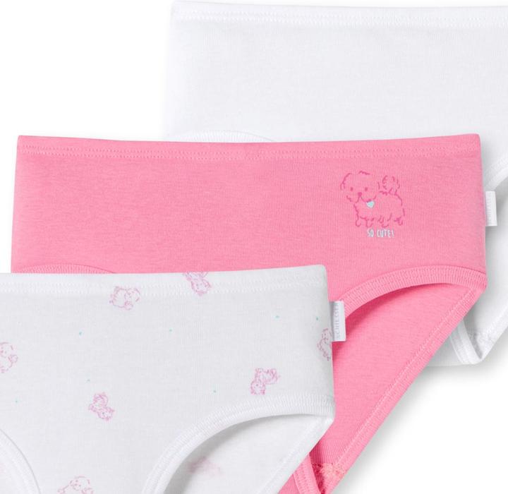 Image du produit Schiesser Lot de 6 slips/caleçons Kids Girls à fines côtes en coton organique (128, paquet de 6)