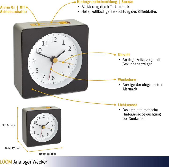 Actual product image TFA Radio projection alarm clock