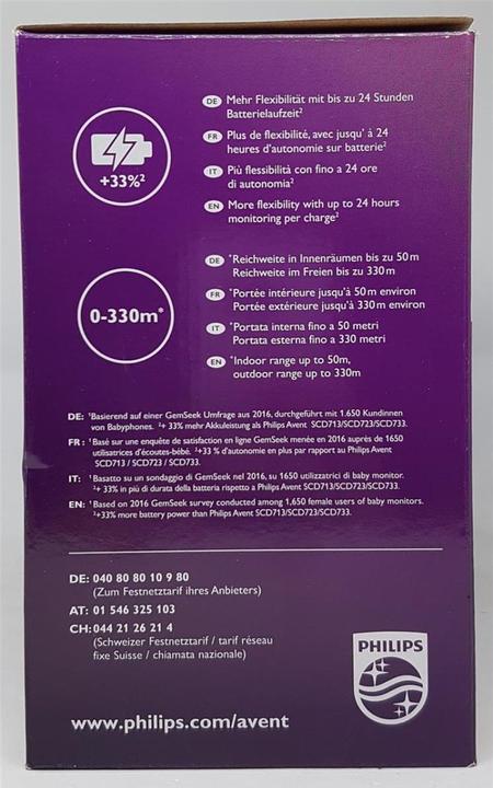 Produktbild Philips Avent Smart Eco (Babyphone Audio, 330 m)
