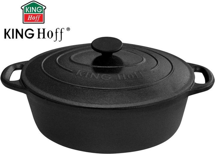 Produktbild Kinghoff Cast iron frying pan 33cm 6,2L KH-1111 (Bräter + Schmortopf, Gusseisen)