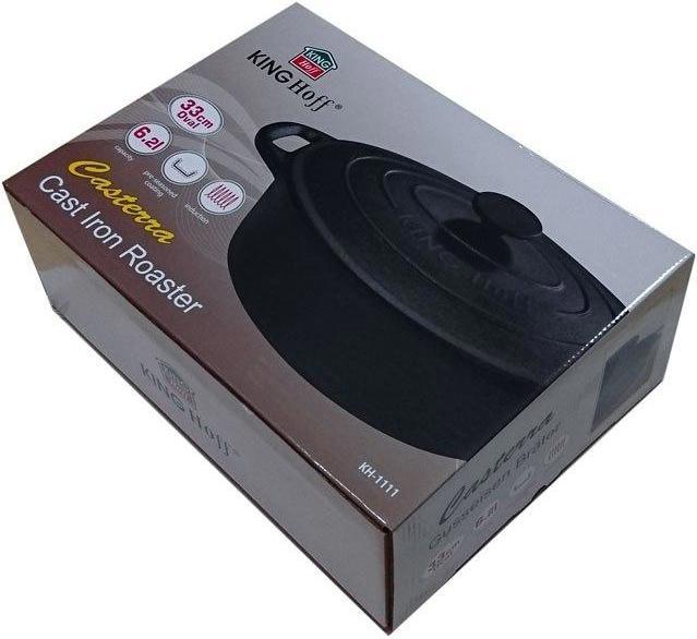 Produktbild Kinghoff Cast iron frying pan 33cm 6,2L KH-1111 (Bräter + Schmortopf, Gusseisen)